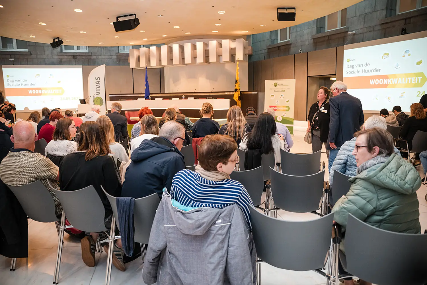 Dag van de sociale huurder - plenaire sessie sfeerbeeld 1