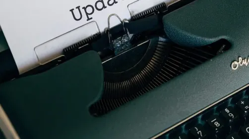 Typmachine met update
